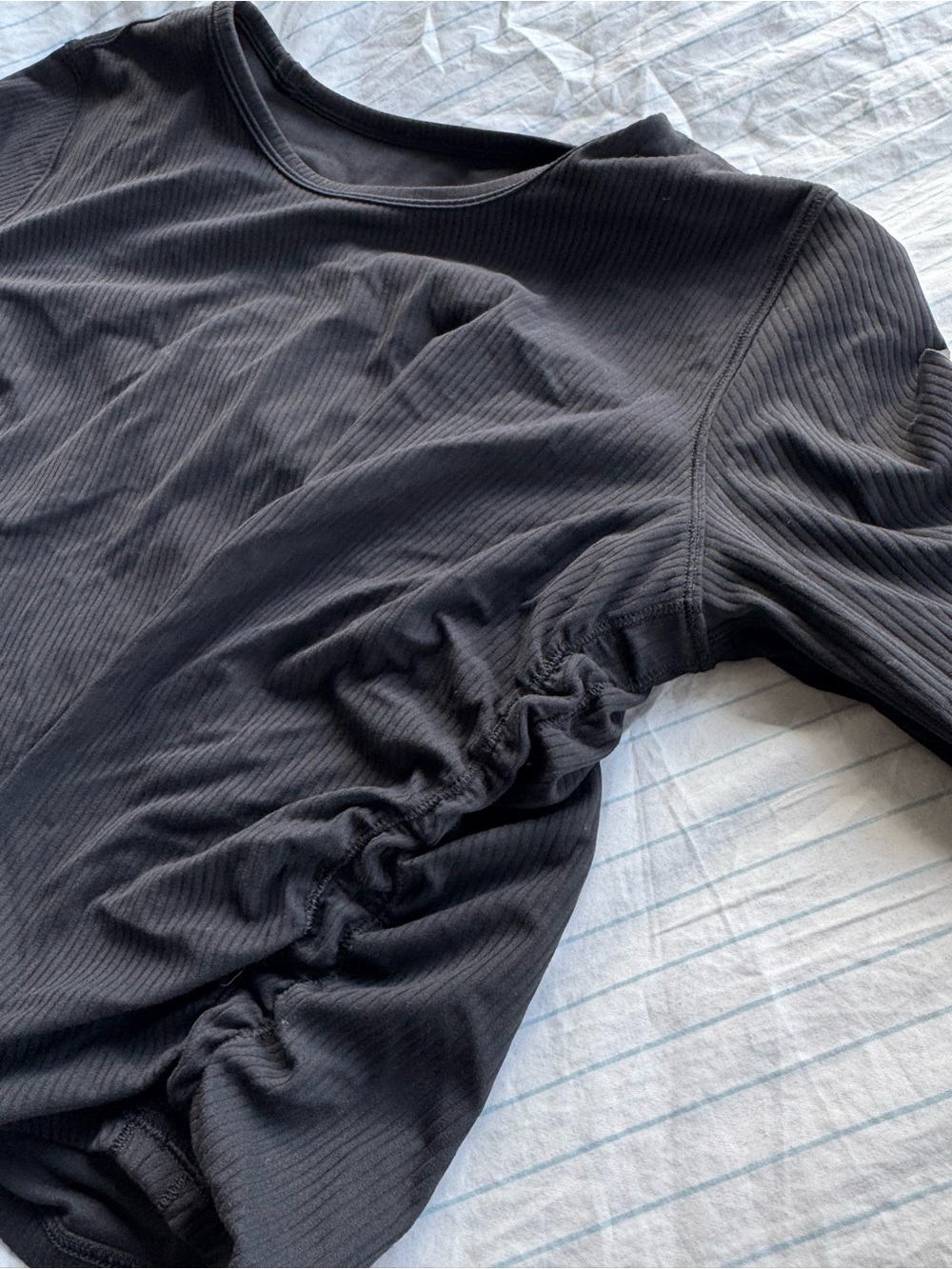 Lululemon All it Takes Black Long Sleeve Ribbed Nulu Top size: Medium - Picture 4 of 5